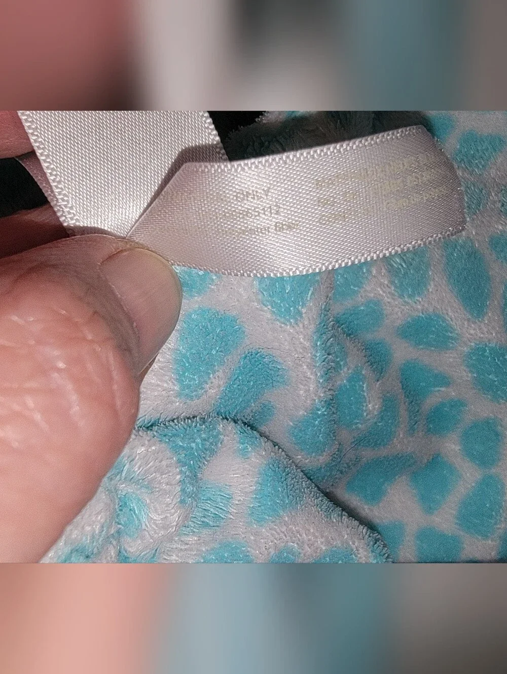 Angel Dear Teal Giraffe Lovey Blanket